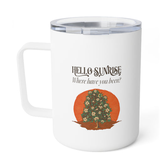 Hello Sunrise Insulated Coffee Mug, 10oz