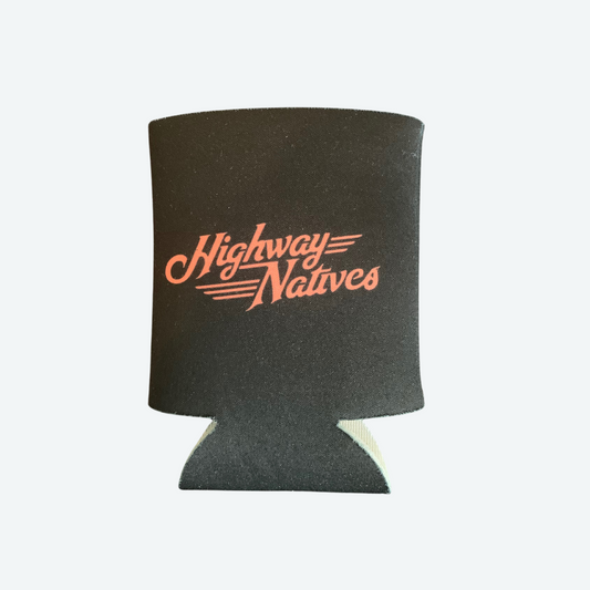 Highway Natives Font Logo Koozies